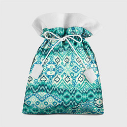 Мешок для подарков Орнамент узбекского народа - икат, цвет: 3D-принт