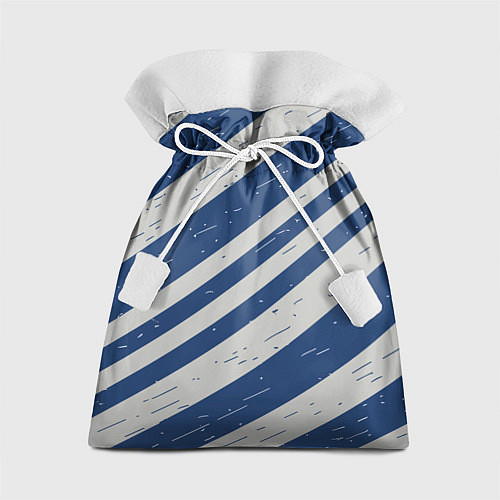 Подарочный мешок Сине-белый шик / 3D-принт – фото 1