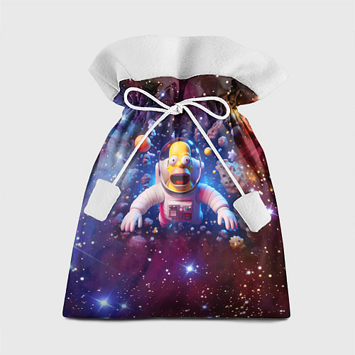 Подарочный мешок Homer Simpson in space - ai art / 3D-принт – фото 1