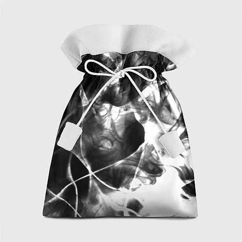 Подарочный мешок Черный дым и паттерны / 3D-принт – фото 1