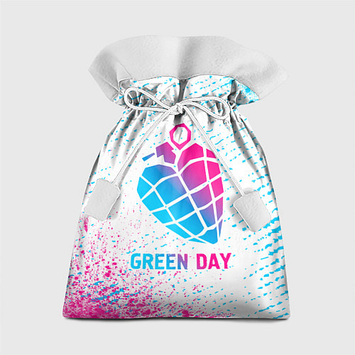 Подарочный мешок Green Day neon gradient style / 3D-принт – фото 1