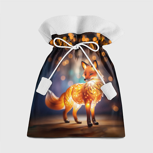 Подарочный мешок Декоративная оранжевая статуэтка лисы / 3D-принт – фото 1