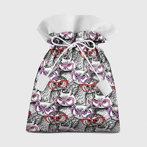 Подарочный мешок Совы в розовых очках / 3D-принт – фото 1
