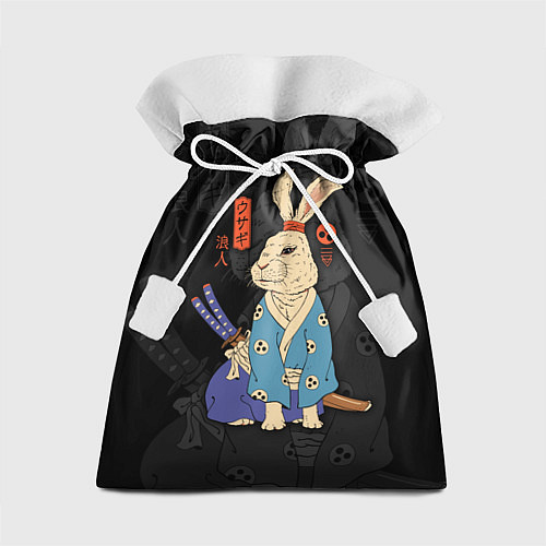 Подарочный мешок Заяц японский самурай / 3D-принт – фото 1
