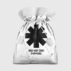 Мешок для подарков Red Hot Chili Peppers glitch на светлом фоне, цвет: 3D-принт