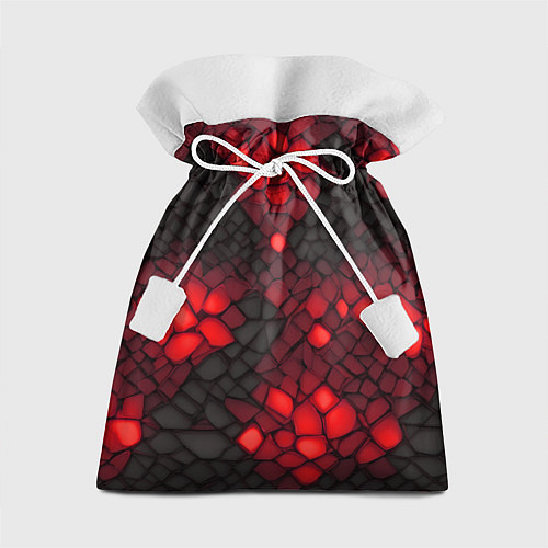 Подарочный мешок Красный трескающийся камень / 3D-принт – фото 1