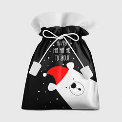 Мешок для подарков Happy ho ho ho to you, цвет: 3D-принт
