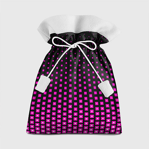Подарочный мешок Розовые квадраты / 3D-принт – фото 1