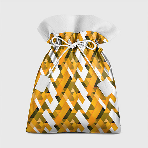 Подарочный мешок White and yellow shapes / 3D-принт – фото 1