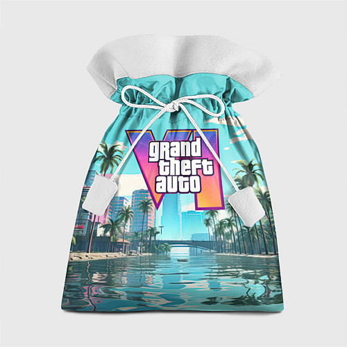 Подарочный мешок GTA6 солечный город / 3D-принт – фото 1