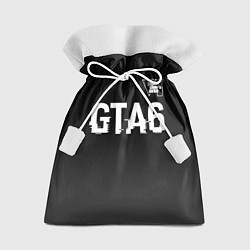 Мешок для подарков GTA6 glitch на темном фоне посередине, цвет: 3D-принт