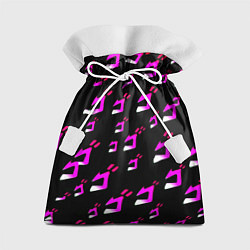 Мешок для подарков JoJos Bizarre neon pattern logo, цвет: 3D-принт