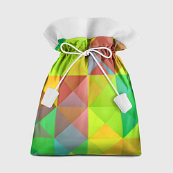 Мешок для подарков Разноцветные фигуры, цвет: 3D-принт