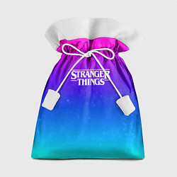 Мешок для подарков Stranger Things gradient colors, цвет: 3D-принт