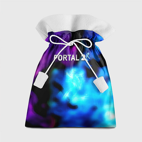 Подарочный мешок Portal неоновый градиент / 3D-принт – фото 1