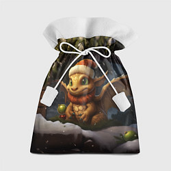 Мешок для подарков Дракон и новогодняя елка, цвет: 3D-принт