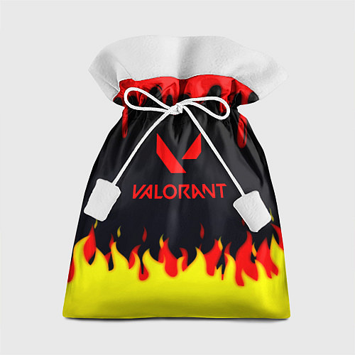Подарочный мешок Valorant flame texture games / 3D-принт – фото 1