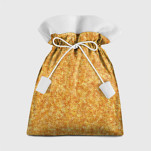Подарочный мешок Текстура жёлто-золотой / 3D-принт – фото 1