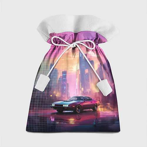 Подарочный мешок Спорткар на закате / 3D-принт – фото 1