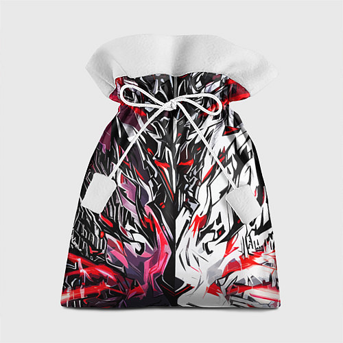 Подарочный мешок Адский разлом красный / 3D-принт – фото 1