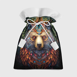 Мешок для подарков Медведь фентези, цвет: 3D-принт