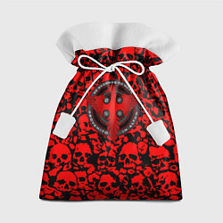 Мешок для подарков Thirty Seconds to Mars skull pattern, цвет: 3D-принт