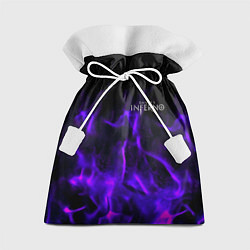 Мешок для подарков Dantes Inferno flame neon, цвет: 3D-принт