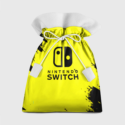 Подарочный мешок Nintendo switch краски на жёлтом / 3D-принт – фото 1