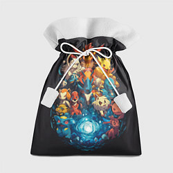 Мешок для подарков Все покемоны в сборе, цвет: 3D-принт
