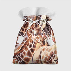Мешок для подарков Жирафы - африканский паттерн, цвет: 3D-принт
