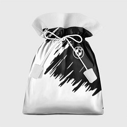 Мешок для подарков BMW sport краски черные разрывы, цвет: 3D-принт