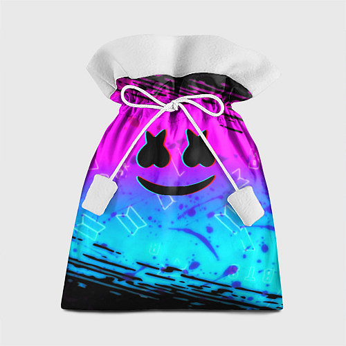 Подарочный мешок Маршмэллоу x бтс неоновый стиль / 3D-принт – фото 1