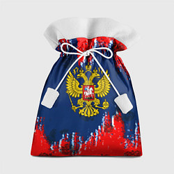 Мешок для подарков Россия краски герб, цвет: 3D-принт