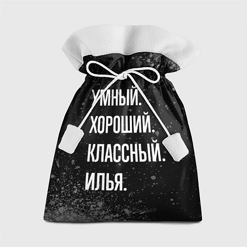 Подарочный мешок Умный, хороший, классный: Илья / 3D-принт – фото 1
