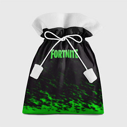 Мешок для подарков Fortnite краски зелёные, цвет: 3D-принт