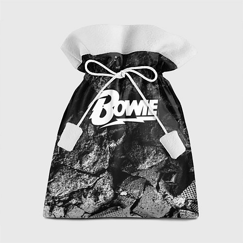 Подарочный мешок David Bowie black graphite / 3D-принт – фото 1