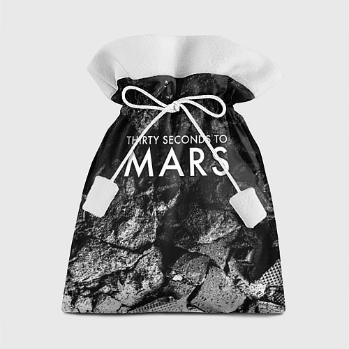 Подарочный мешок Thirty Seconds to Mars black graphite / 3D-принт – фото 1