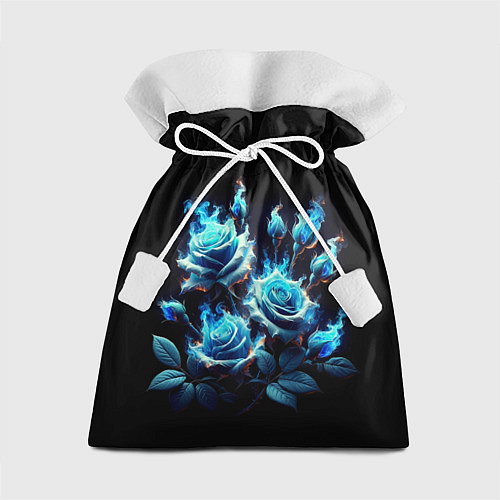 Подарочный мешок Розы в голубом огне / 3D-принт – фото 1