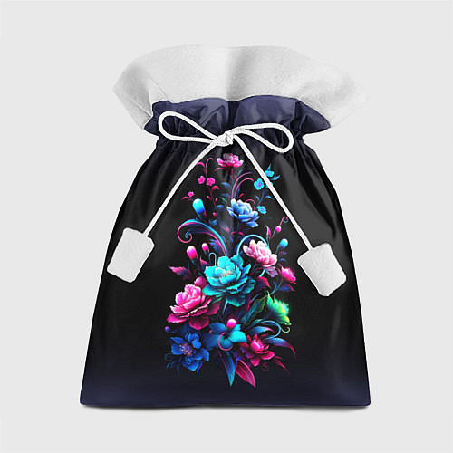 Подарочный мешок Цветы - нейросеть / 3D-принт – фото 1