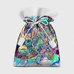 Мешок для подарков Сплетенные круги Инь Ян, цвет: 3D-принт
