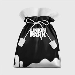 Мешок для подарков Linkin park краска белая, цвет: 3D-принт
