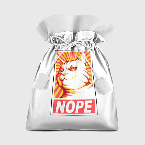 Подарочный мешок Nope - cat / 3D-принт – фото 1