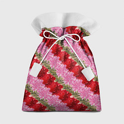 Мешок для подарков Фон с лилиями и розами, цвет: 3D-принт