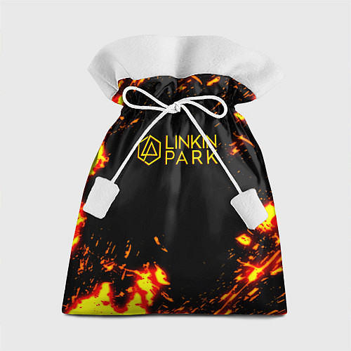 Подарочный мешок Linkin park огненный стиль / 3D-принт – фото 1