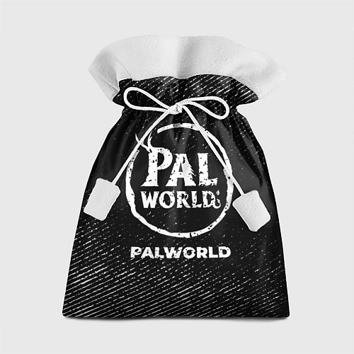 Подарочный мешок Palworld с потертостями на темном фоне / 3D-принт – фото 1