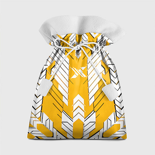 Подарочный мешок Жёлто-белая броня / 3D-принт – фото 1