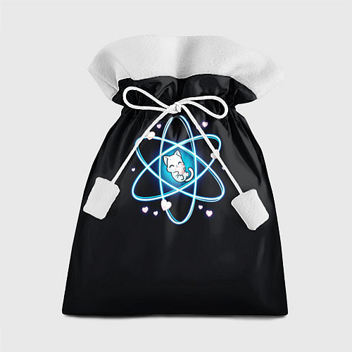 Подарочный мешок Котик в атоме / 3D-принт – фото 1