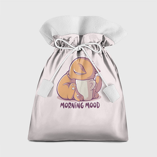 Подарочный мешок Morning mood - cat / 3D-принт – фото 1