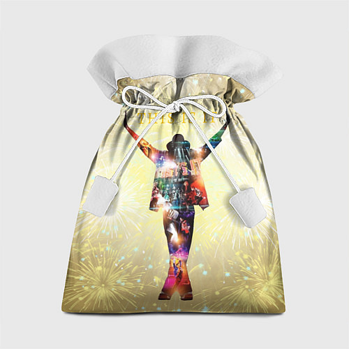 Подарочный мешок Michael Jackson THIS IS IT - с салютами на золотом / 3D-принт – фото 1