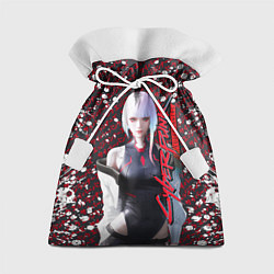 Мешок для подарков Lucyna Kushinada - Cyberpunk: Edgerunners, цвет: 3D-принт